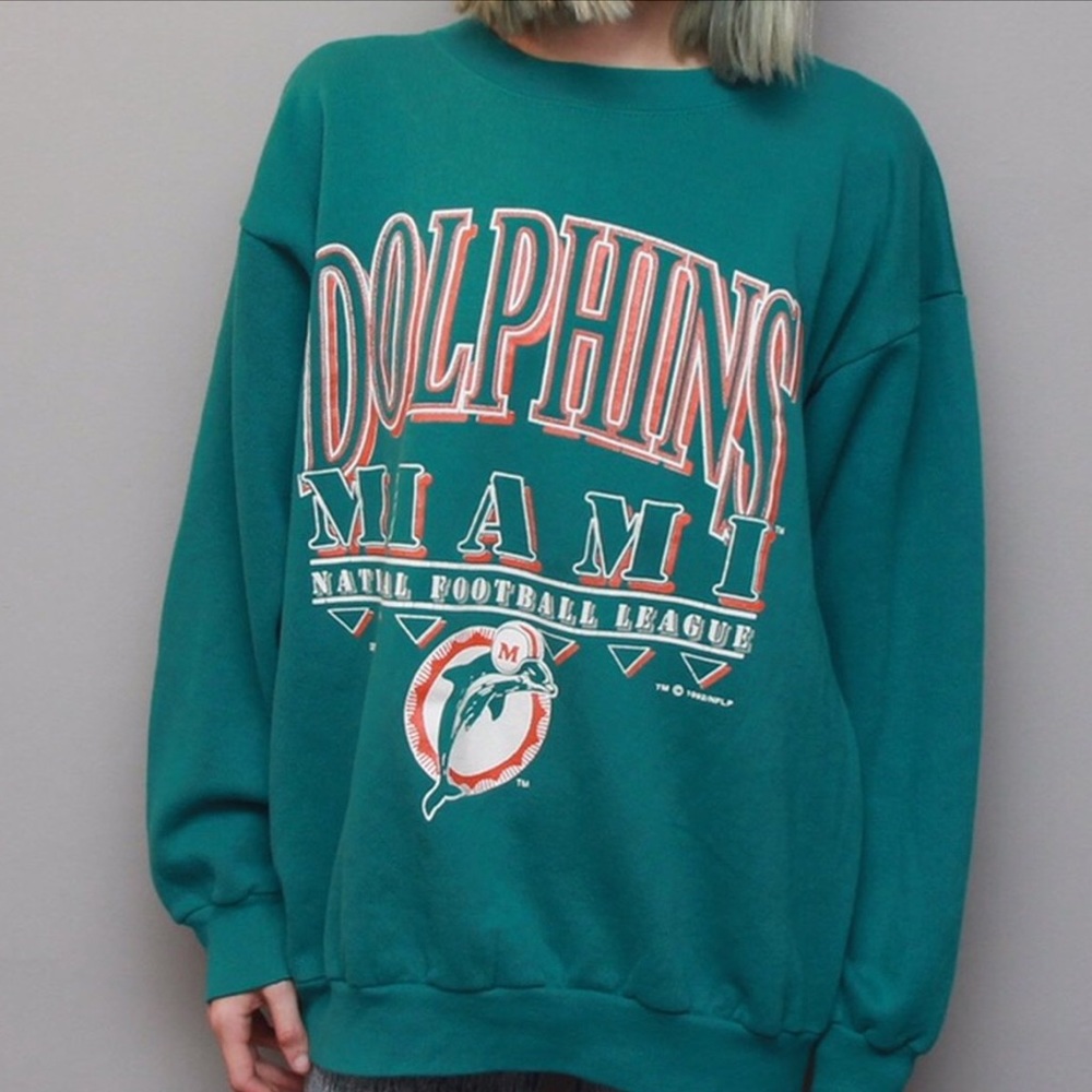Miami Dolphins vintage crewneck sweater